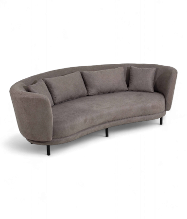 Canapele office - Canapea curbata cu cadru metalic pentru HoReCa - JIMY