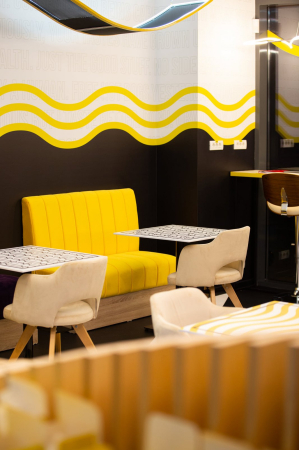 Canapele modulare tapitate cu baza din PAL melaminat POLLO [10]