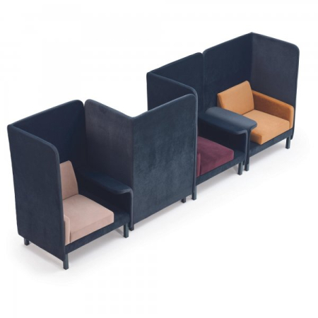 Canapea office cu spatar inalt fono absorbant - EMPERIA [6]