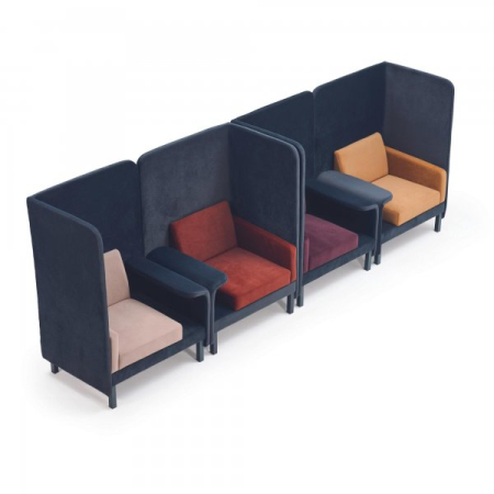 Canapea office cu spatar inalt fono absorbant - EMPERIA [5]