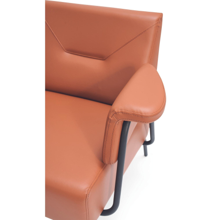 Canapea office in stil industrial cu picioare din metal - LENA [2]
