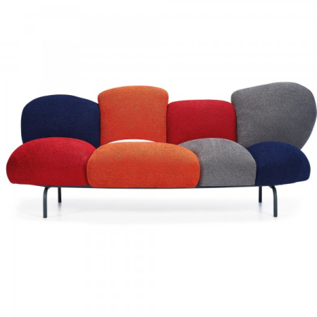 MOBILIER HORECA - Canapea office in stil neo retro cu 3 locuri - BONNYFOOD