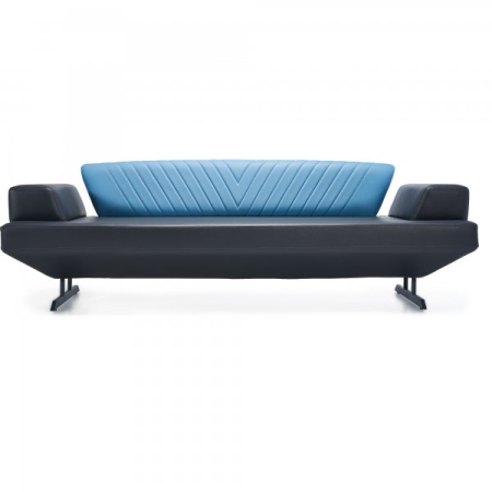 Canapea office in stil streamline cu 3 locuri - BUGATTI-V [1]