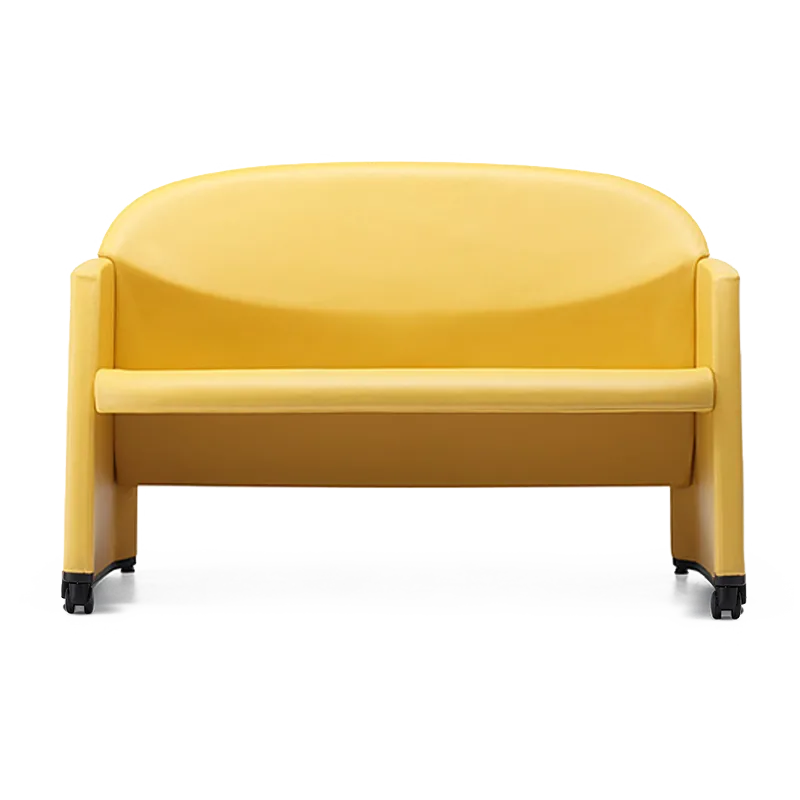 Canapele office - Canapea sala asteptare cu roti si design scultural - AXI