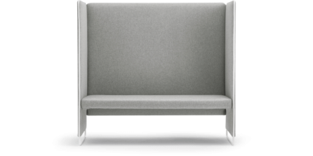 Canapele office - Canapea tapitata de 2 locuri cu spatar inalt si tratament acustic - ZIPPO 140