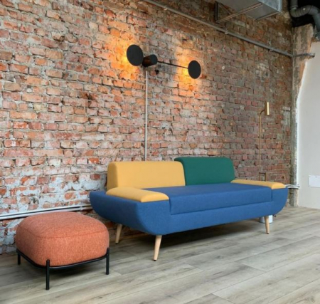 Canapele moderne tapitate fara brate office birou sala asteptare RESITAL [1]