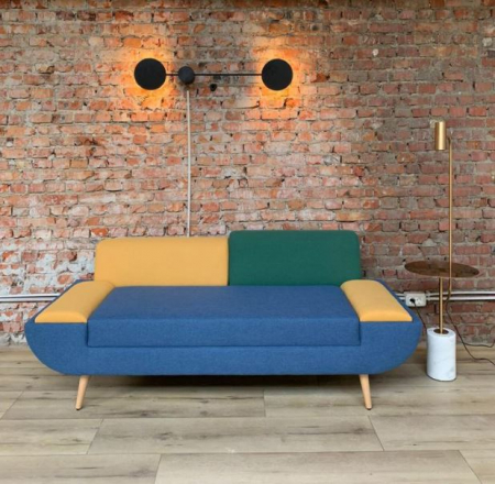 Canapele moderne tapitate fara brate office birou sala asteptare RESITAL [4]