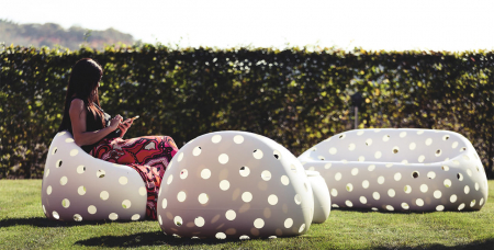 Canapele luminoase pentru exterior din polietilena AIRBALL SOFA [1]