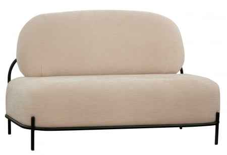 Canapele office - Canapea retro pentru restaurant tapitata, cu cadru metalic RS1604