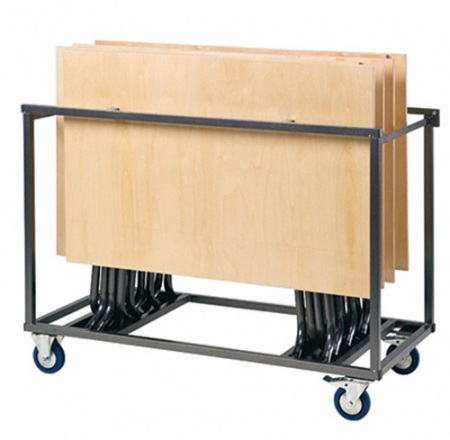 Carucioare demontabile pentru 16-30 mese pliante U, T, TX, T-flat, T-flat small, Ocean 1/2, Ocean, Pacific, Titan diametru 152 cm