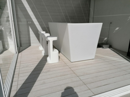 Colt bar modular luminos pentru exterior din polietilena OBLIQUE CORNER [8]