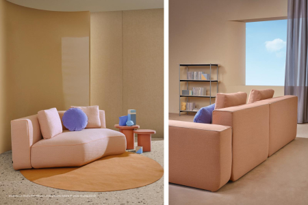 Coltar lounge tapitat si modular pentru office - JEFF 010 [3]
