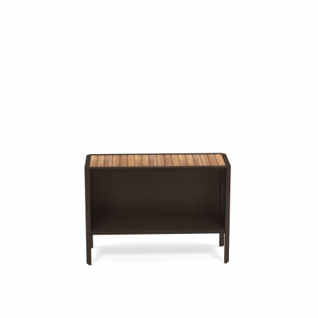 Consola gheridon pentru exterior din metal si lemn CAMALEON C1 [2]