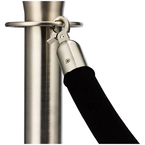 Stalpi si cordoane evenimente - Cordon argintiu pentru stalpi de delimitare - VELOUR