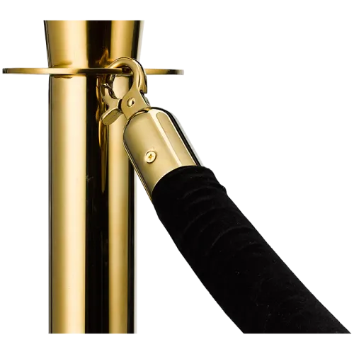 Stalpi si cordoane evenimente - Cordon catifelat si auriu pentru stalpi de evenimente - VELOUR