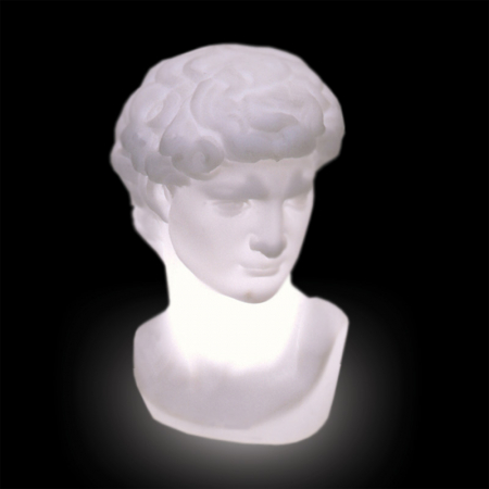 Obiecte decorative luminoase - Corp de iluminat din plastic cu chipul lui DAVIDE