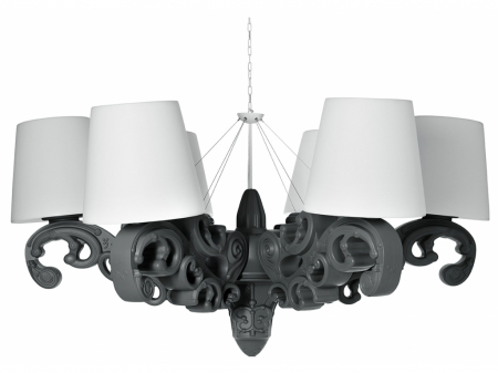Lampi suspendate - Lustra in stil baroc din plastic multicolor - CROWN OF LOVE