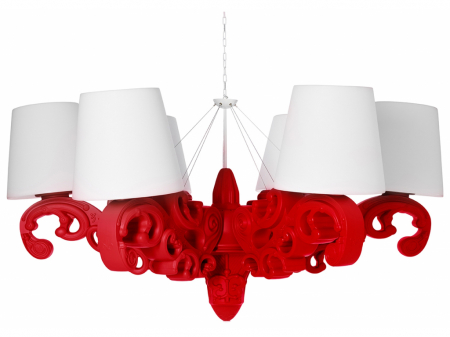 Lampi suspendate - Lustra in stil baroc din plastic multicolor - CROWN OF LOVE