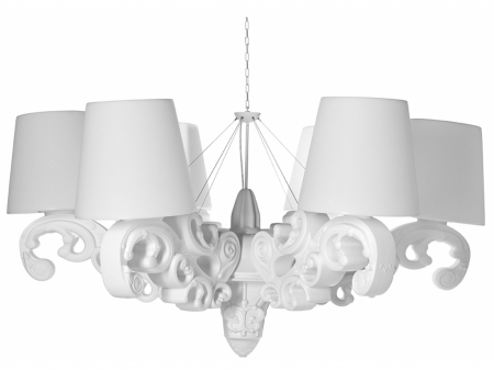 Lampi suspendate - Lustra in stil baroc din plastic multicolor - CROWN OF LOVE