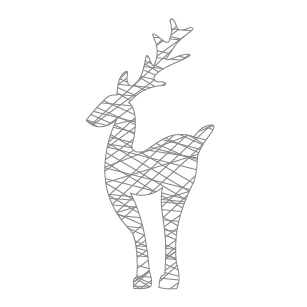 Decoratiune de Crăciun Ren 2D [2]