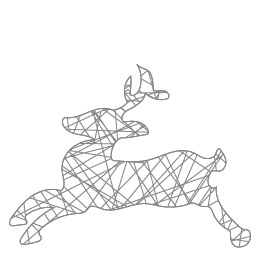 Decoratiune de Crăciun Ren 2D [1]