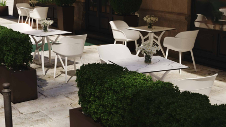 Demifotoliu din plastic pentru exterior - SHELL-P [6]