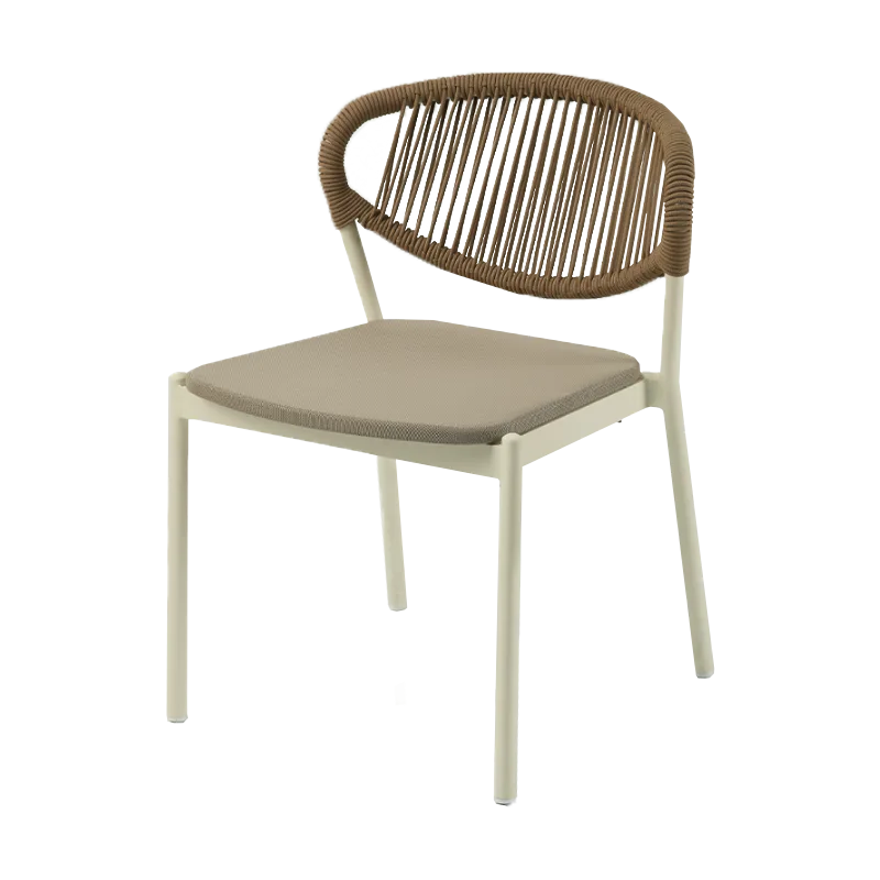 Scaune de terasa din metal - Scaun de terasă elegant cu șezut mesh și cadru metalic – EYES