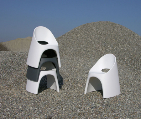 Scaun de terasa cu design futurist sculptural pentru HoReCa - AMELIE [3]