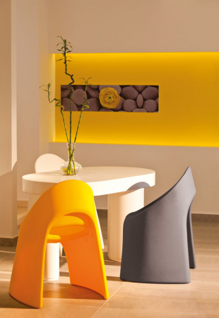 Scaun de terasa cu design futurist sculptural pentru HoReCa - AMELIE [8]