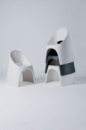Scaun de terasa cu design futurist sculptural pentru HoReCa - AMELIE [1]