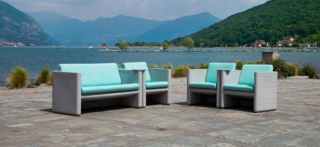 Fotoliu lounge din plastic pentru terasa SUNSET 625 [17]