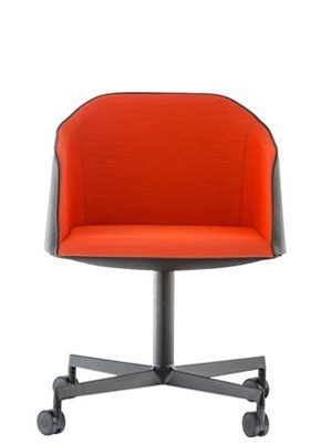 MOBILIER OFFICE - Fotoliu de birou tapitat si rotativ de birou cu roti - LAJA 2 886/2