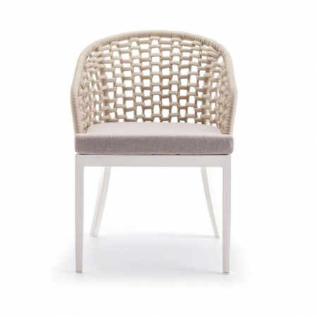 Fotolii din metal - Fotolii terasa outdoor scoica corzi textile KOS
