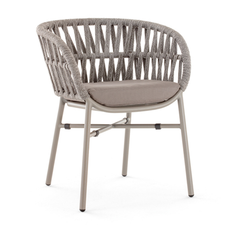Fotolii din metal - Fotolii terasa outdoor scoica corzi textile TAHITI