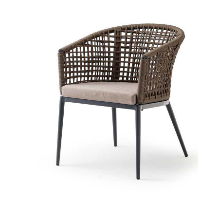 Fotolii din metal - Fotolii terasa outdoor scoica textil impletit CUBA