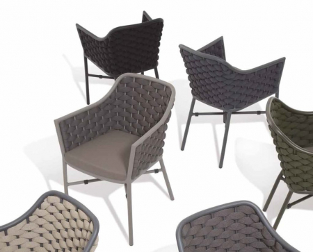 Fotolii terasa outdoor scoica textil impletit PANAMA [2]