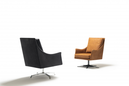 Fotoliu lounge de relaxare cu scoica tapitata SHELLBY [7]
