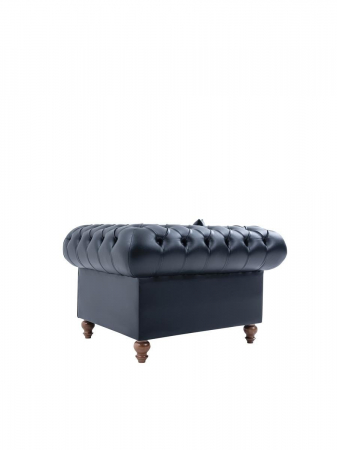 Fotoliu lounge de relaxare cu scoica tapitata tip chesterfield FIELD [6]