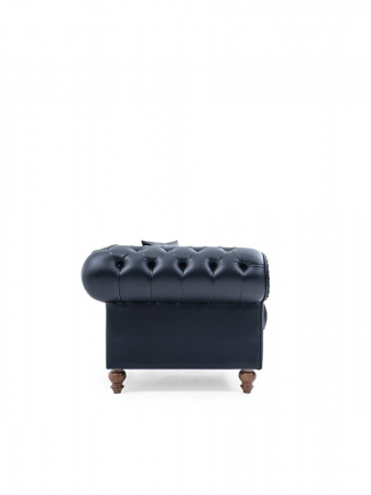 Fotoliu lounge de relaxare cu scoica tapitata tip chesterfield FIELD [5]
