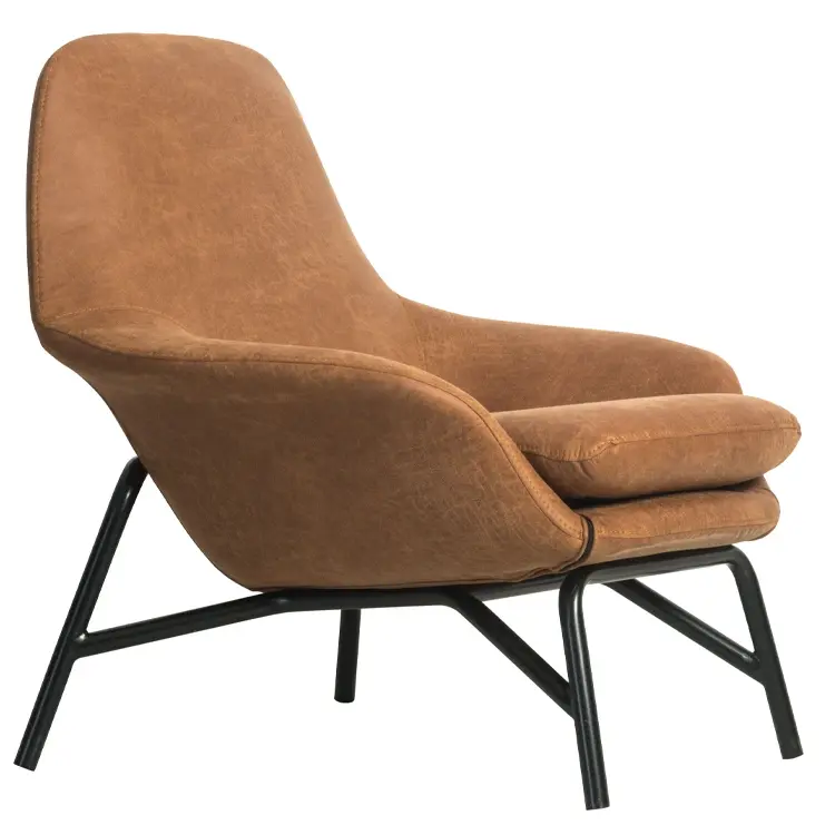 Fotolii din metal - Fotoliu lounge de relaxare cu scoica tapitata TURRO