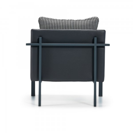 Fotoliu modern in stil neo industrial cu cadru metalic - TESLA [2]