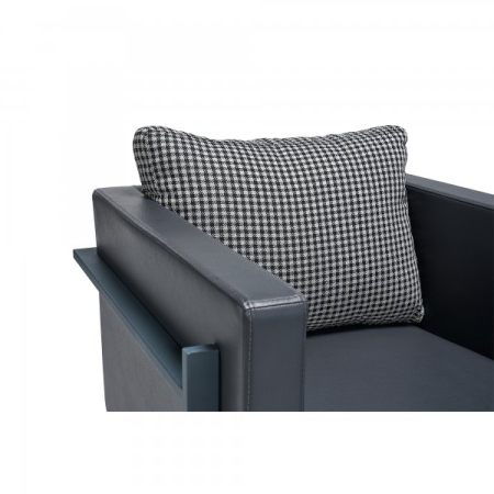 Fotoliu modern in stil neo industrial cu cadru metalic - TESLA [3]