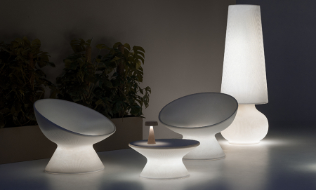 Fotoliu luminos lounge scultural pentru exterior luminos - FADE RELAX [5]
