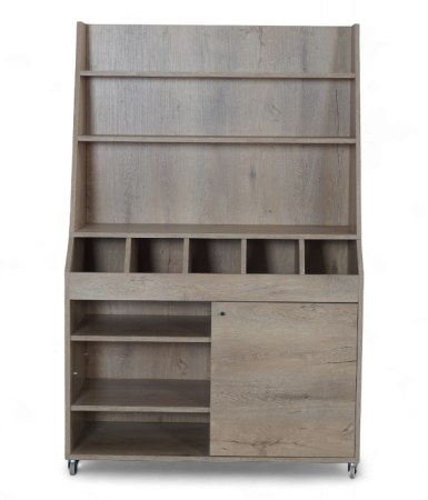 Gheridon cu rafturi si separatoare de tacamuri - 3000 [1]