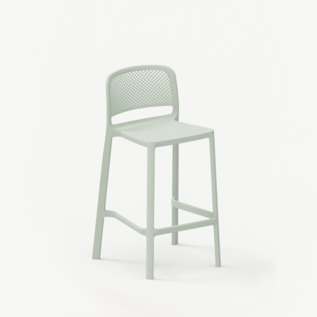 Scaune de bar plastic - Scaun inalt de bar din plastic cu sezut la 65 cm inaltime - JEDDA