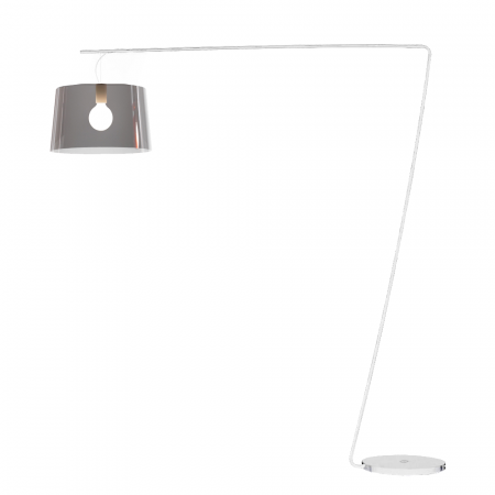Lampadare - Lampa cu abajur din plastic si cadru metalic L001T/B