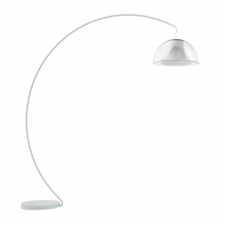 Lampadare - Lampa de podea cu picior arc si abajur din policarbonat L002T/BA