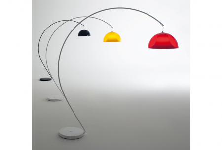 Lampa de podea cu picior arc si abajur din policarbonat L002T/BA [7]