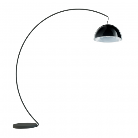 Lampa de podea cu picior arc si abajur din policarbonat L002T/BA [17]