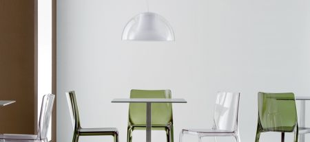 Lampa suspendata cu abajur din policarbonat L002S/BA [4]